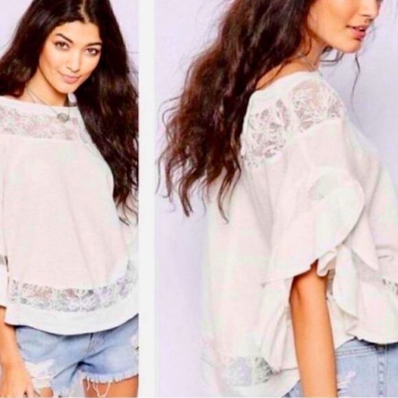 Free People white, Love Affair blouse. - Picture 1 of 8